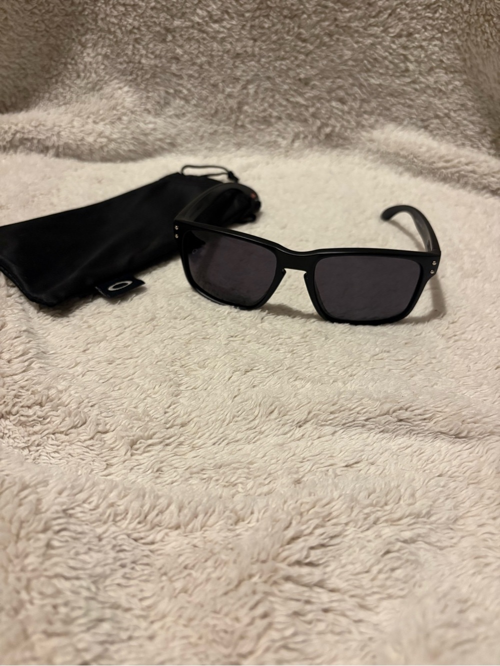 Oakley Black Rectangular Sunglasses